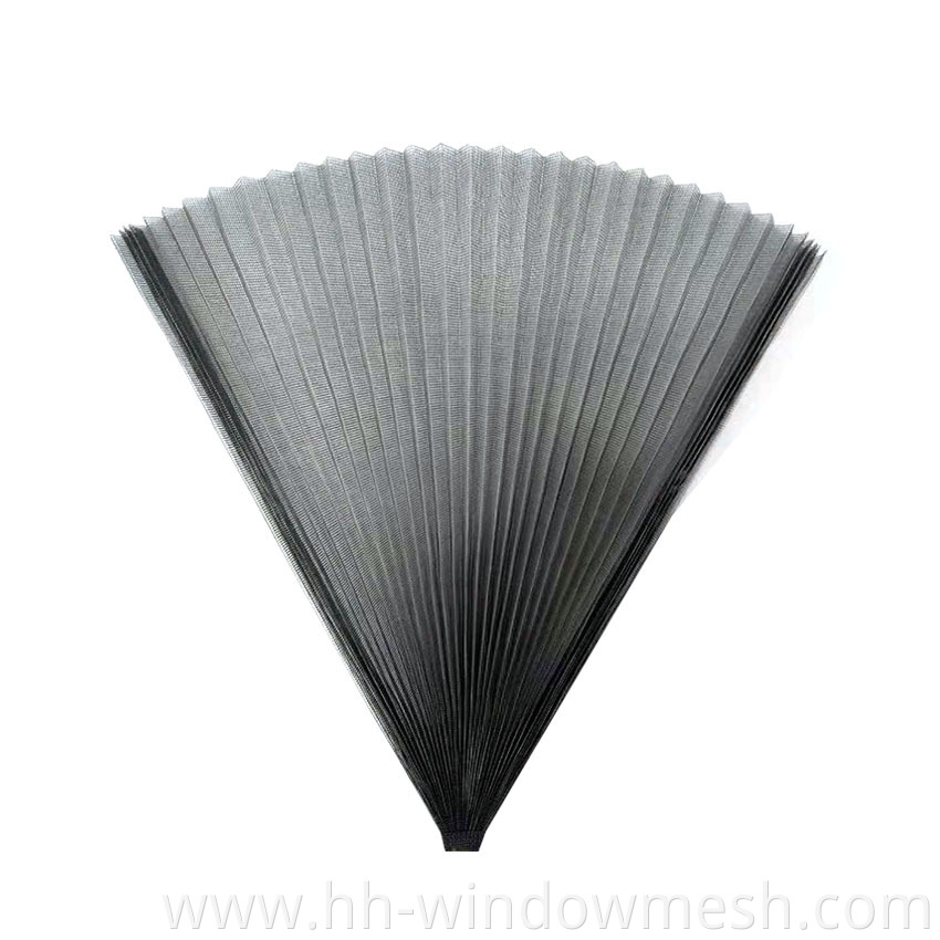 fiberglass pleated insect screen for window doors polyester mosquito screen mesh